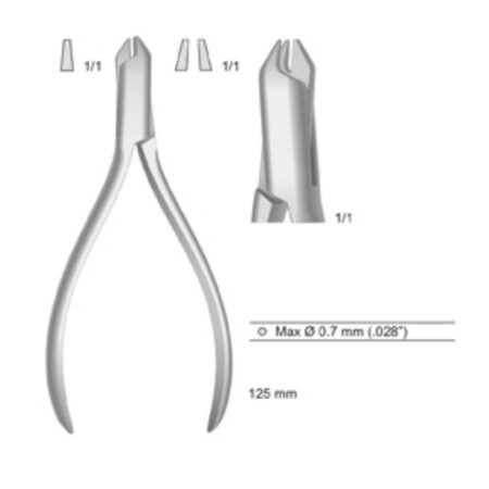 Pinza a 3 becchi corti - media