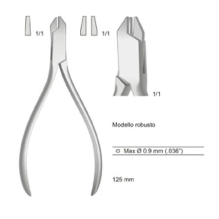 Pinza a 3 becchi corti - robusta