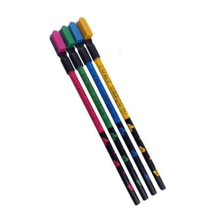 Matite con gomma a spazzolino