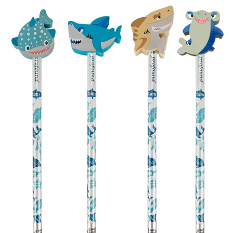 Matita con gommina "squaletti"